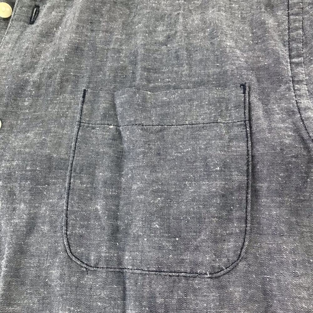 Outerknown M short sleeve button down hemp shirt sustainable lightweight - Picture 7 of 9